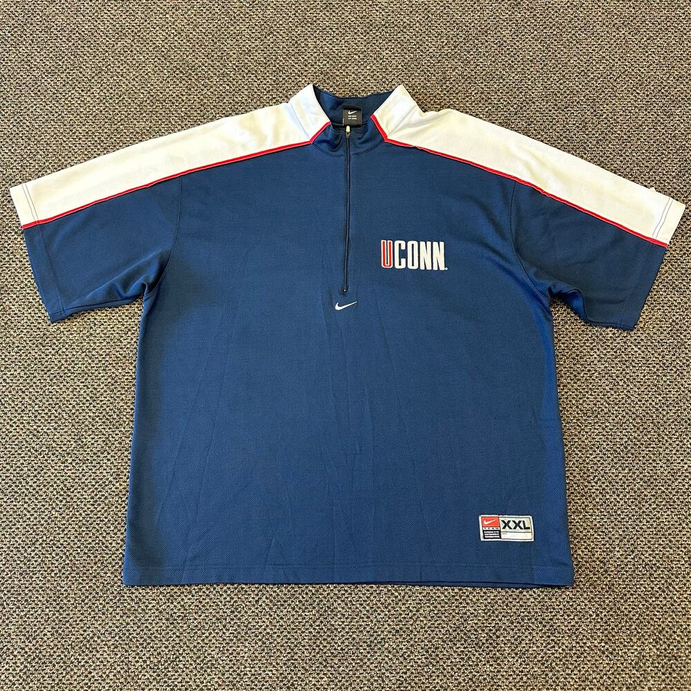 90s NCAA UConn Huskies Men’s Basketball Nike WarmUp Jersey 2XL